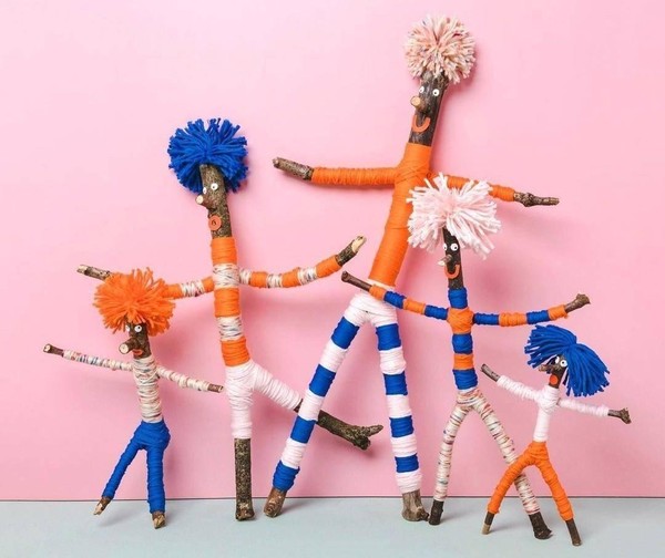 Мастер-класс «Семья человечков из палочек»