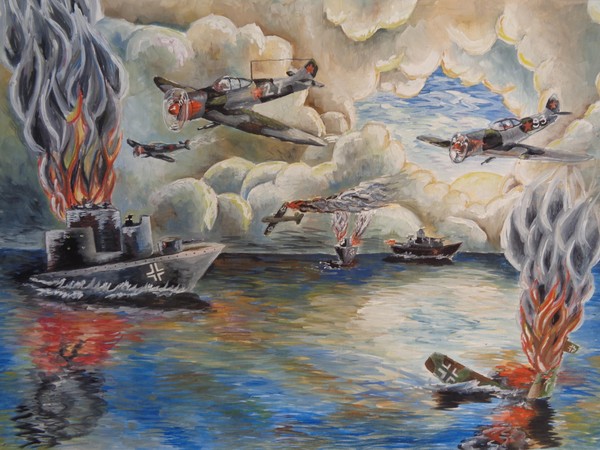 Выставка творческих работ, посвященная празднованию дня Победы в ВОВ «Весна 45-го года»