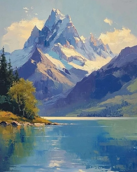 8.05 в 18.30 Мастер-класс "Горы", масло/акрил или свободная тема.