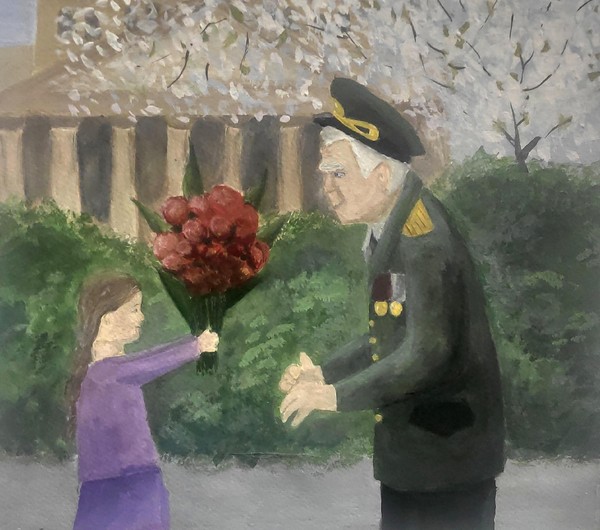 Выставка «Дети рисуют Победу»