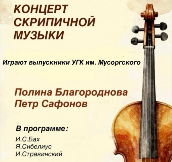 Концерт скрипичной музыки