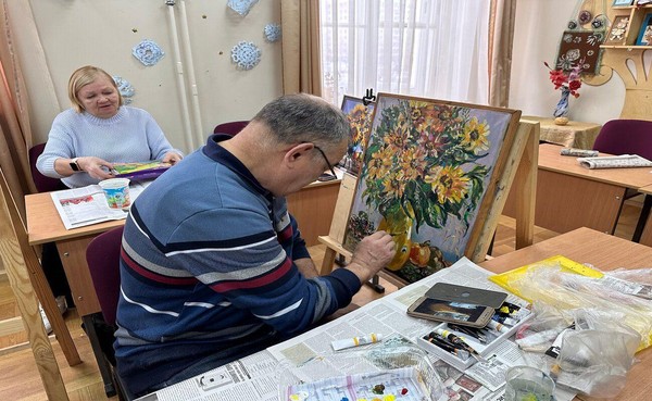 Занятие по Изобразительному искусству для пенсионеров