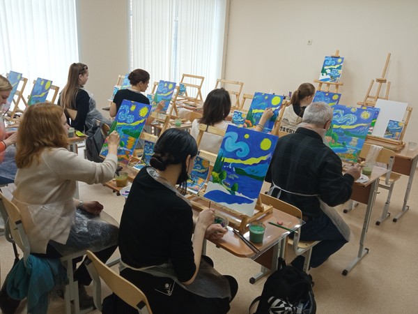 Золотая рыбка. Мастер-класс по живописи