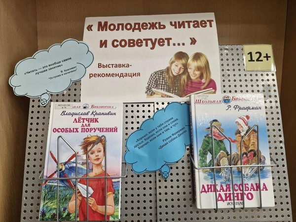Выставка–рекомендация «Молодежь читает и советует»