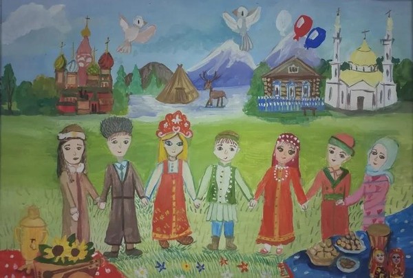 Выставка детского рисунка – «Большая Семья»