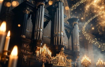 Старинный орган при свечах. Бах, Гендель, Моцарт