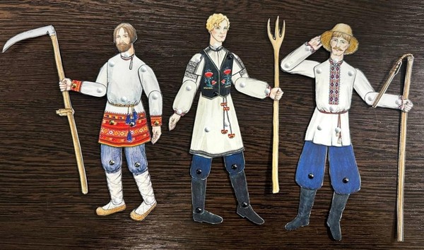Мастер-класс ««Этнография народного мужского костюма Воронежской губернии в шарнирных бумажных куклах» »