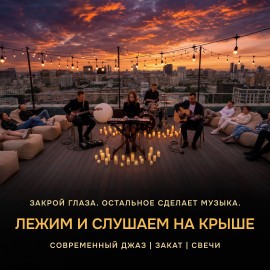 Лежим и слушаем. Концептуальный авторский джаз на закате. Для тех, кто устал от шума