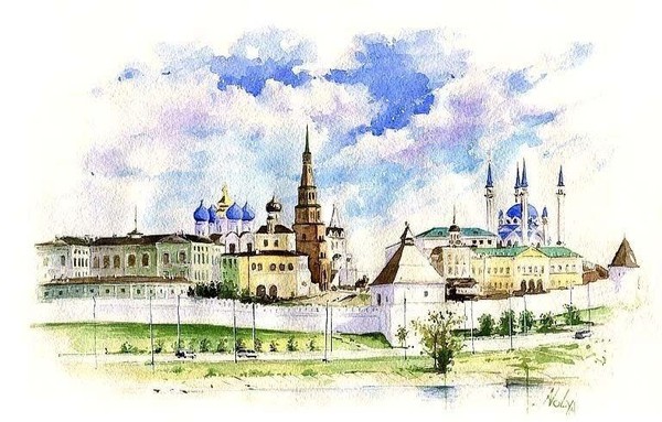 Мастер-класс «Акварельная Казань»