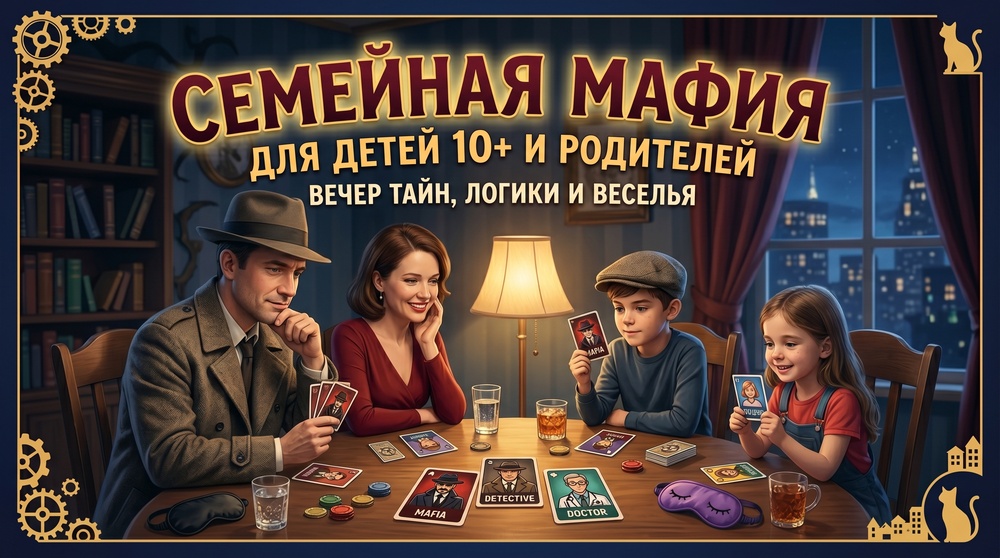 Семейная Мафия игра для детей и родителей