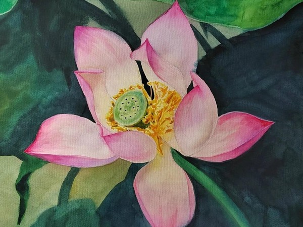 Мастер-класс про акварельной живописи «Лотос»