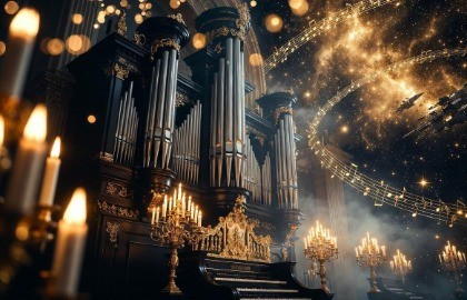 Старинный орган англиканского собора при свечах. Шедевры органной музыки двух столетий