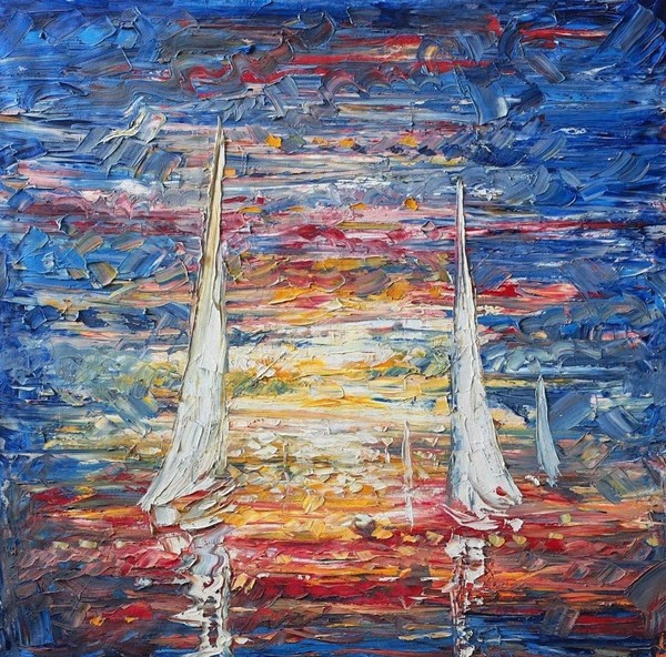 Мастер-класс «Закат на море»