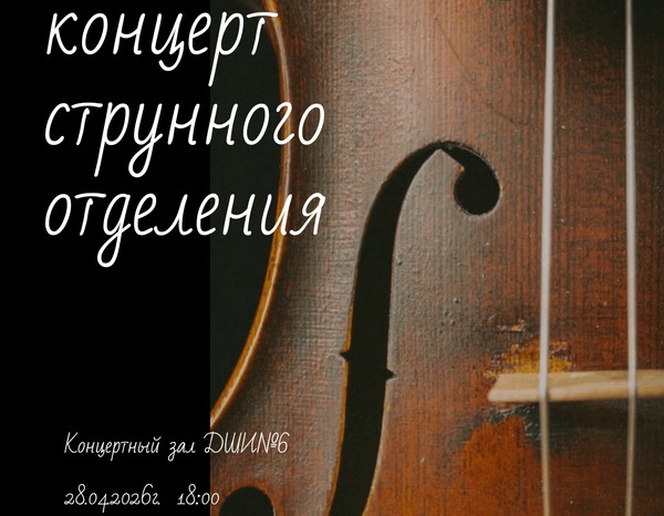 «Отчетный концерт струнного отделения»