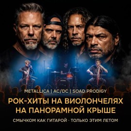 Легендарные рок-хиты на виолончелях. Metallica, AC/DC Soad, Prodigy