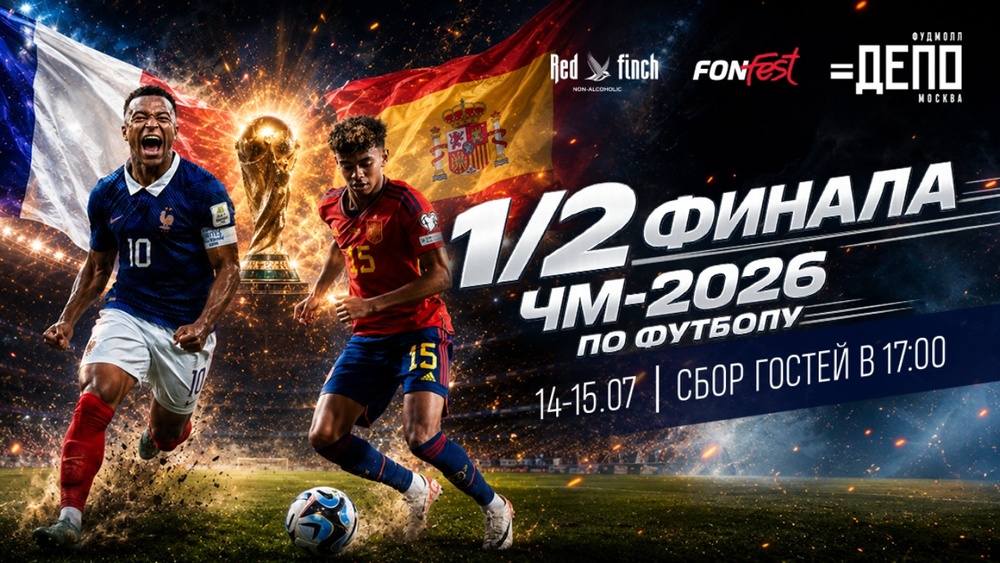 Трансляция ЧМ-2026 в «Депо.Москва»