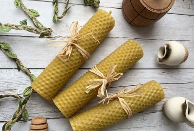 Свечи кученые из вощины