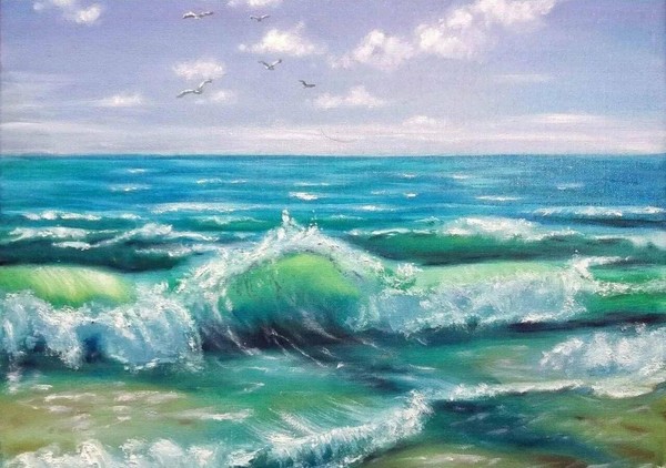 Мастер-класс по изо «Морской пейзаж»