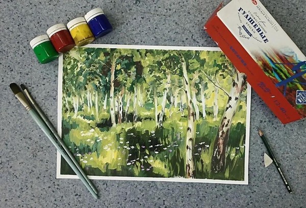 Мастер-класс «Березовая роща»