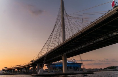 Вечерняя обзорная экскурсия по Санкт‑Петербургу с прогулкой на теплоходе на закат