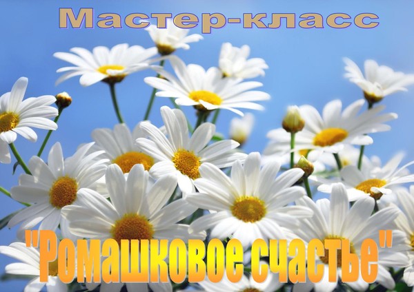 Мастер–класс «Ромашковое счастье»