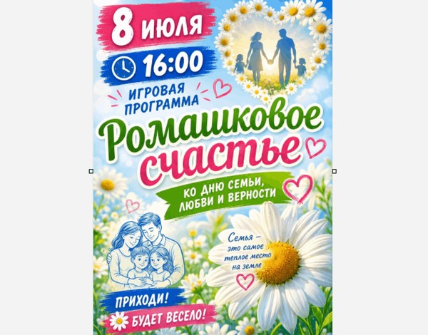 Игровая программа «Ромашковое счастье»