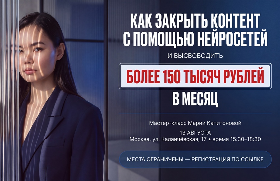 Практический мастер-класс: Как закрыть работу отдела с нейросетями и высвободить более 150 000 ₽ в месяц