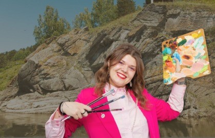 Пленэр по акварели на Томской писанице с Александрой Салагаевой