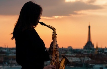 Faberge jazz duo. Джаз под открытым небом