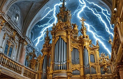 Рок-хиты на органе при свечах