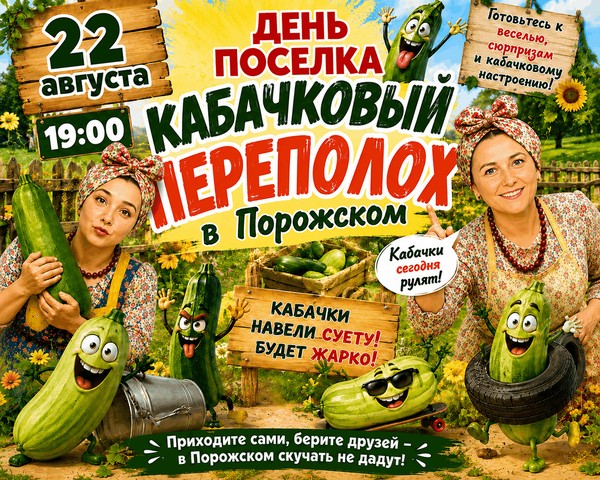 День поселка «Кабачковый переполох в Порожском»