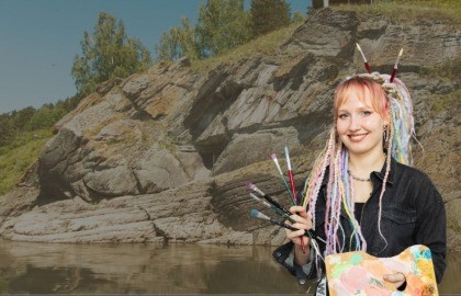 Пленэр по масляной живописи на Томской писанице с Ксенией Дудкиной