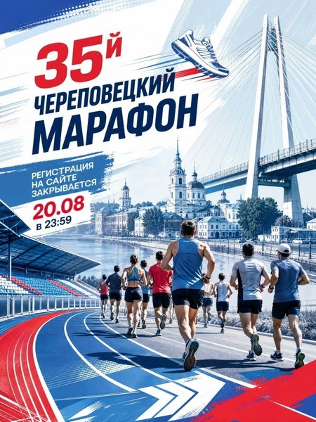 Юбилейный Череповецкий марафон «Северный край»