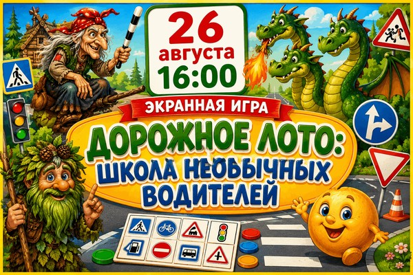 Экранная игра: «Дорожное лото с необычными водителями»