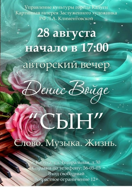 Авторский вечер Дениса Войды