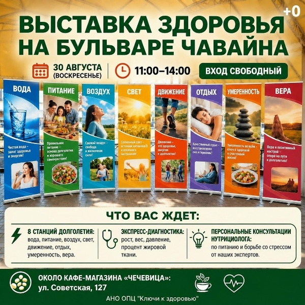 Выставка здоровья на бульваре Чавайна