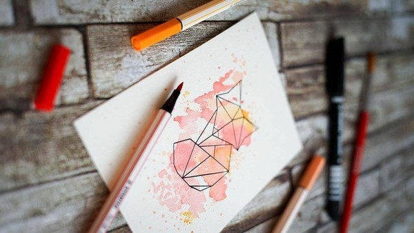 Мастер-класс «Геометрическая лисичка»