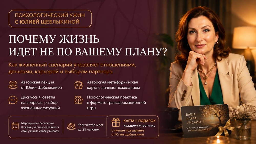 Психологический ужин с Юлией Щеблыкиной