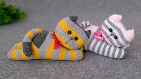 Мастер-класс «Кот из носка»