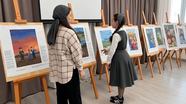 Выставка детских рисунков «Мир женщины глазами детей»
