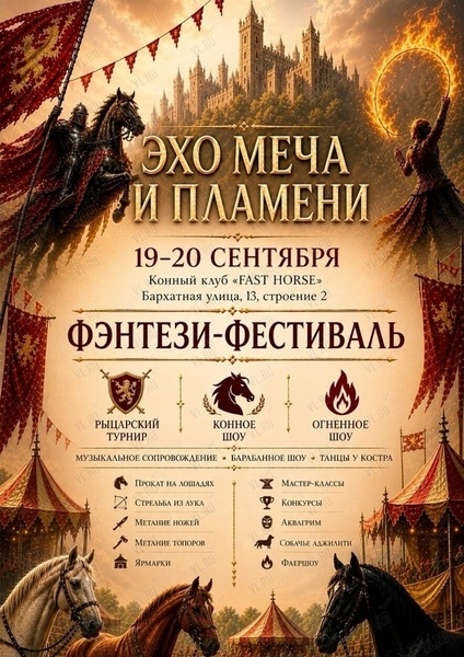 Фестиваль средневекового фэнтези «Эхо меча и пламени»