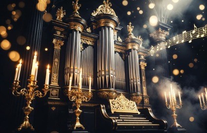 Старинный орган при свечах. Бах и Ханс Циммер
