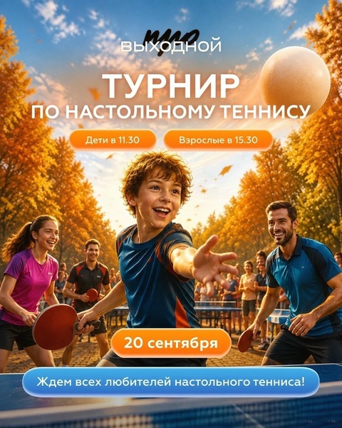 Осенний кубок по настольному теннису