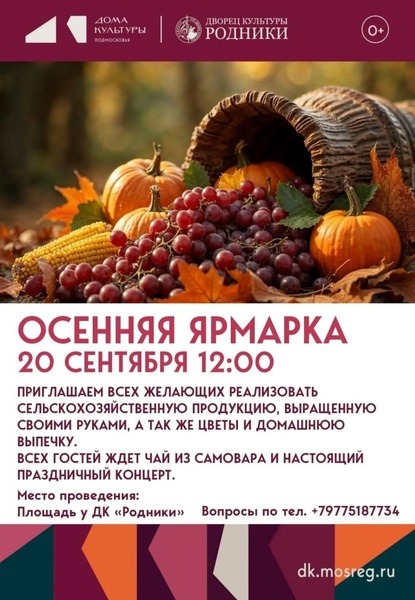 Осенняя ярмарка в посёлке Родники