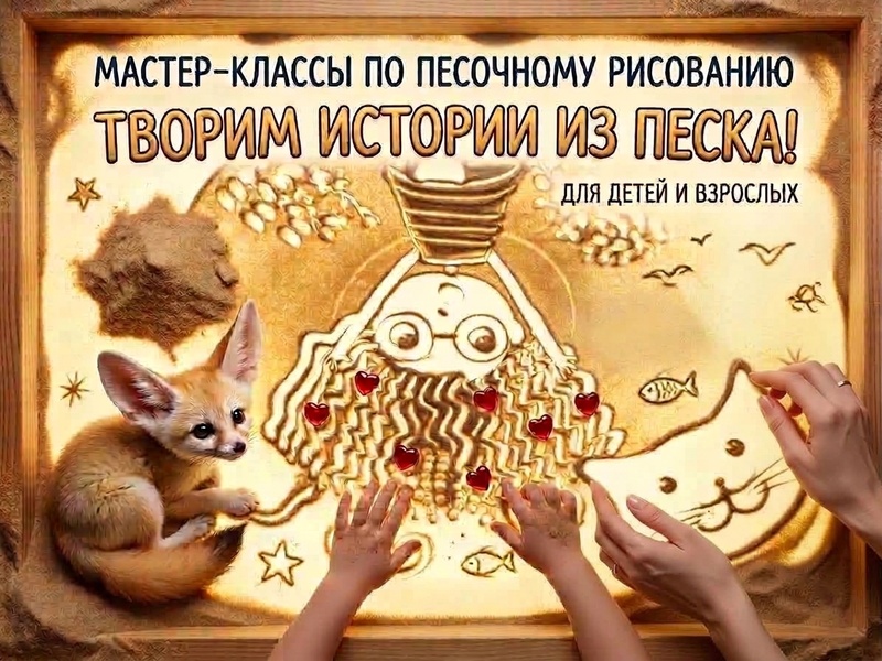 Мастер-классы по песочному рисованию от Фенека