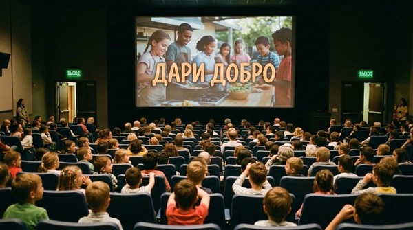 Показ видеоролика «Дари добро»