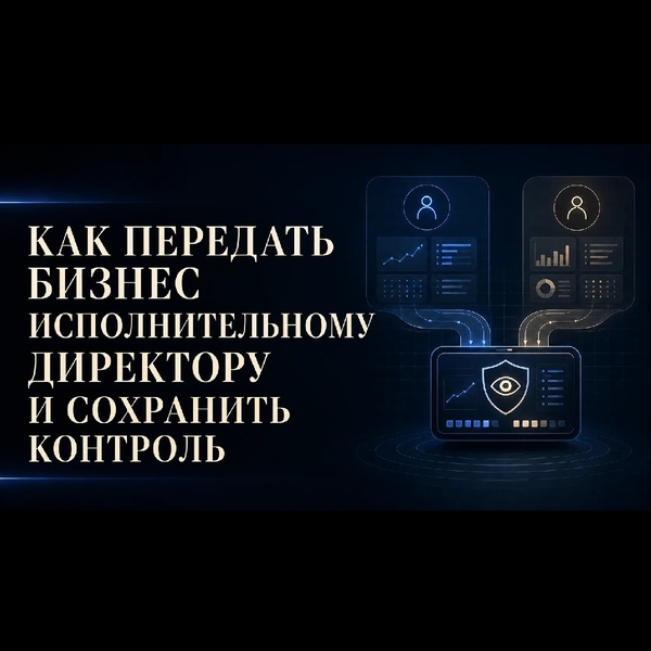 Мастер-класс: Как поставить исполнительного директора и управлять им без страха