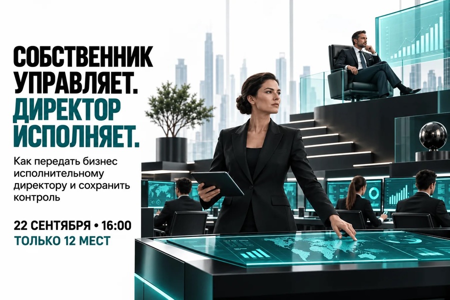 Мастер-класс: Как передать управление директору и получить свободу в бизнесе