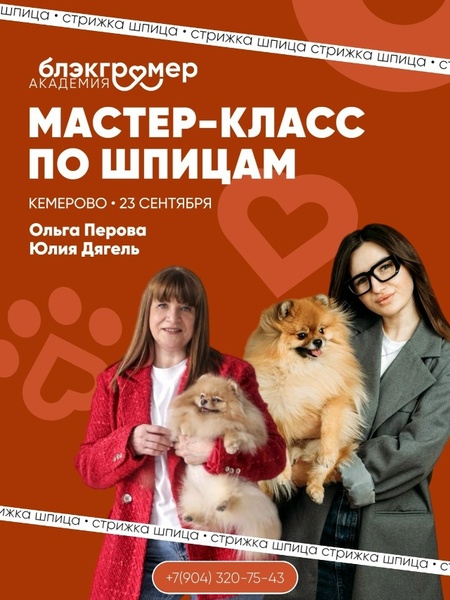 Мастер-класс Ольги Перовой и Юлии Дягель по грумингу шпицев
