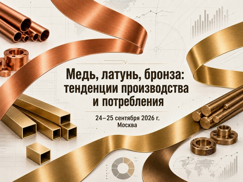 15-я Общероссийская конференция «Медь, латунь, бронза: тенденции производства и потребления»